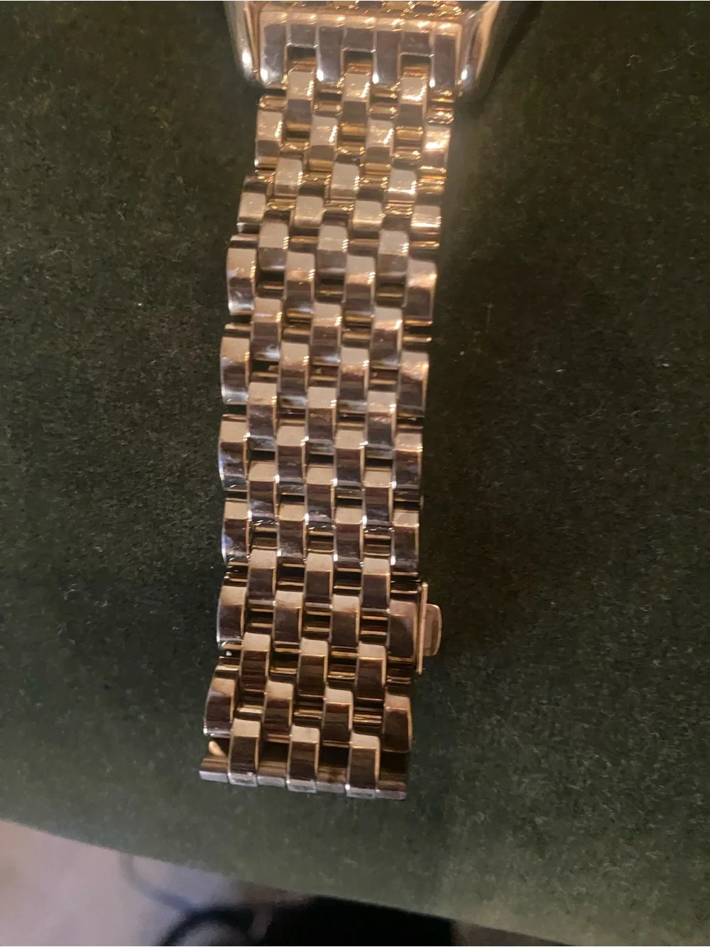 Michael Kors Gold Tone Crystal-Trim Chronograph Bracelet Watch